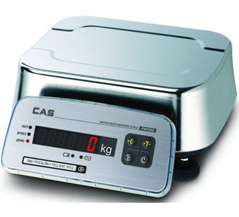 CAS FW500-E Waterproof Scales IP69 LED/LCD 247X212mm Platen