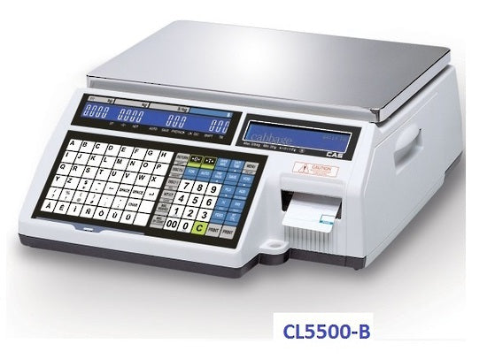 CAS CL 5500 Barcode Label Recept Ticket Printing Scale