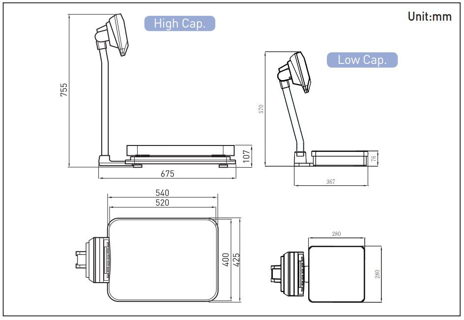 CAS BW Digital Weighing Scales Wet Area Platform IP65