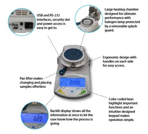Adam PMB Moisture Analysers