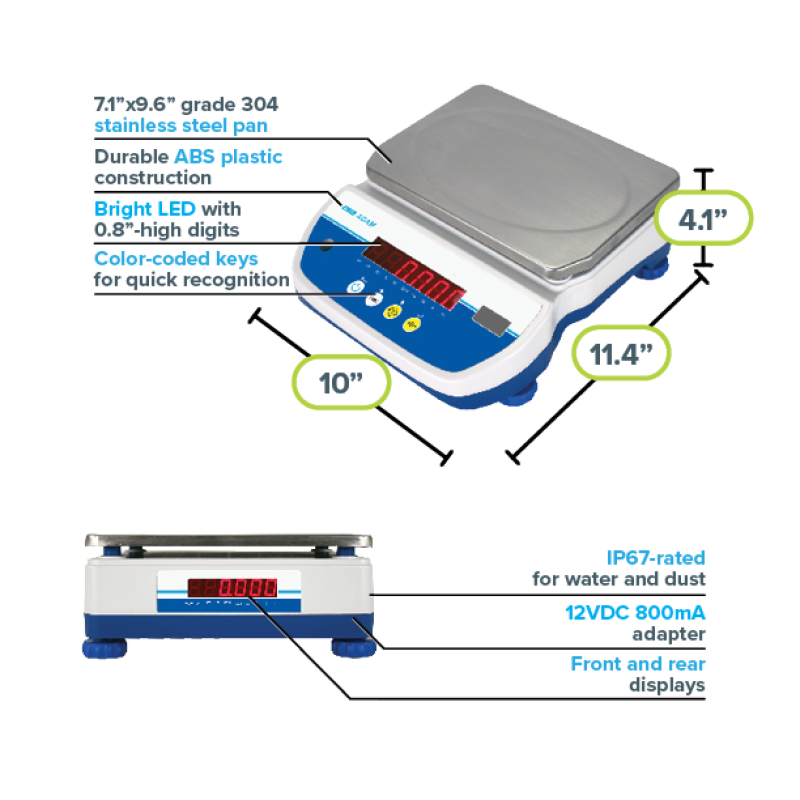 Adam Aqua Washdown Scales