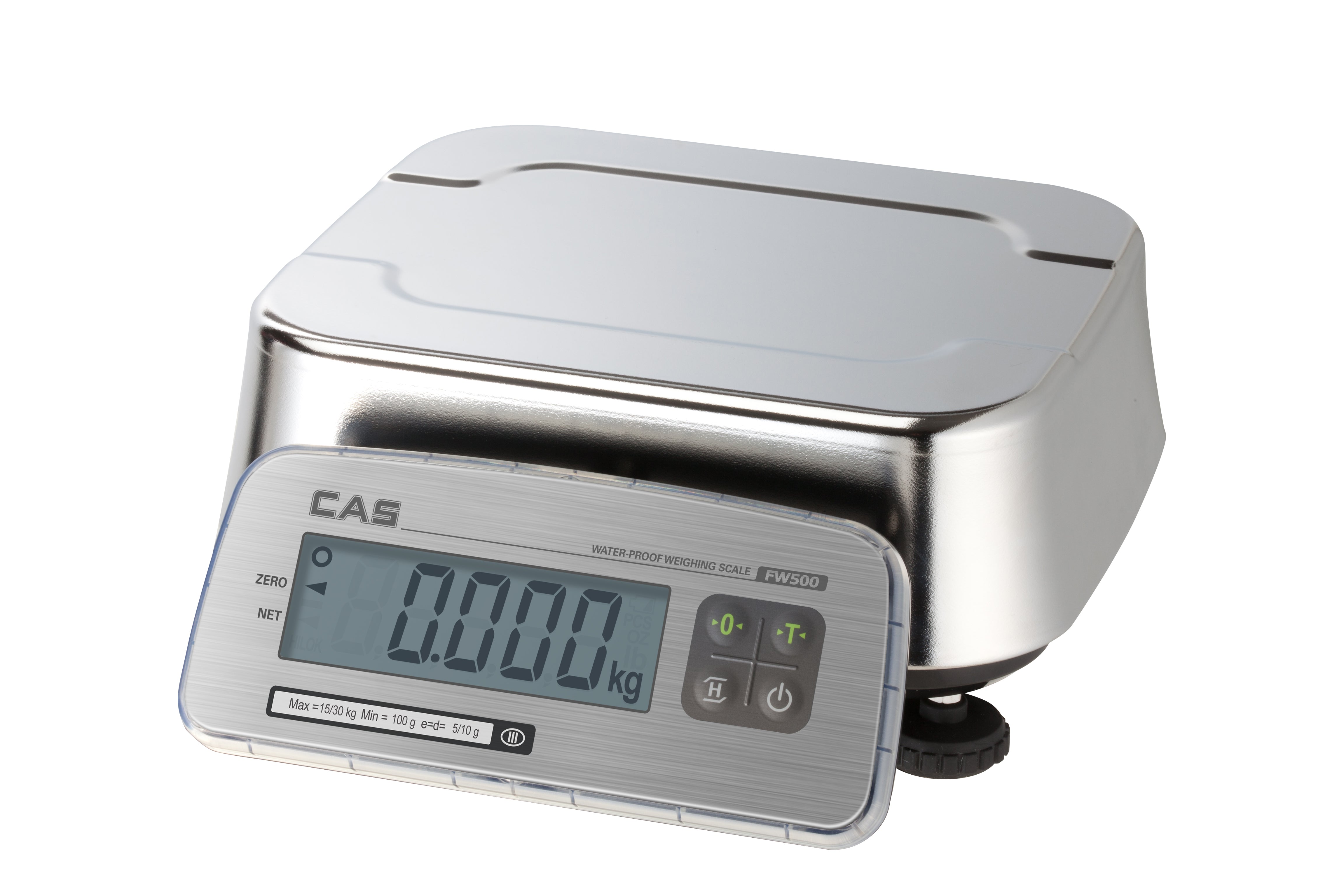CAS FW500-E Waterproof Scales IP69 LED/LCD 247X212mm Platen